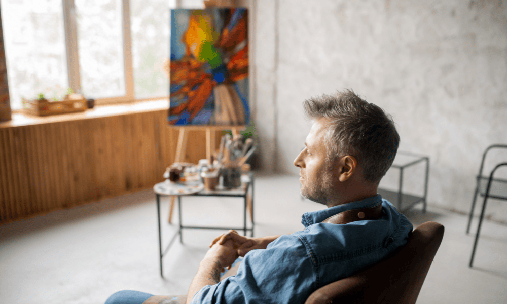 thinking man artwork
